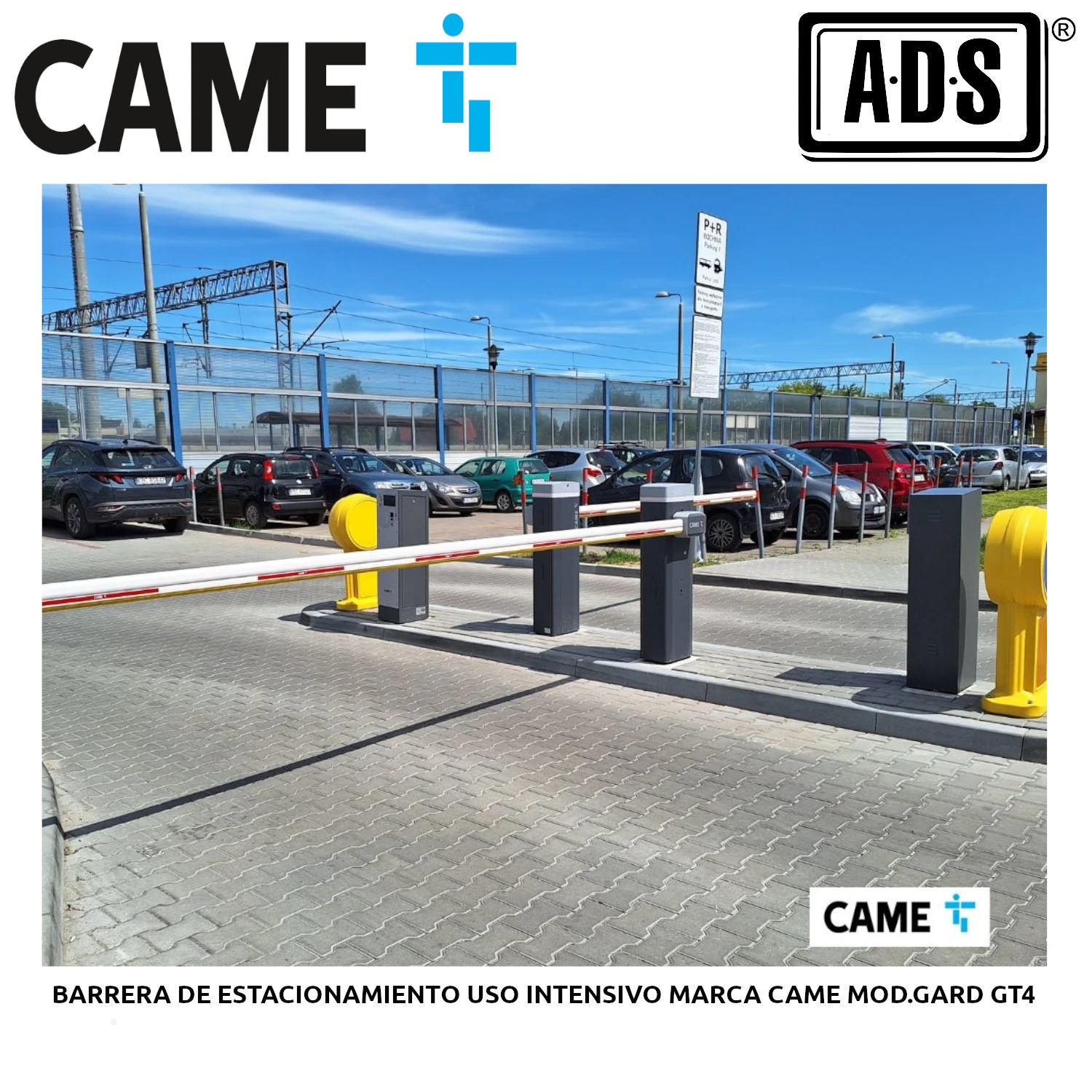 BARRERA DE ESTACIONAMIENTO USO INTENSIVO MARCA CAME MOD.GARD GT4